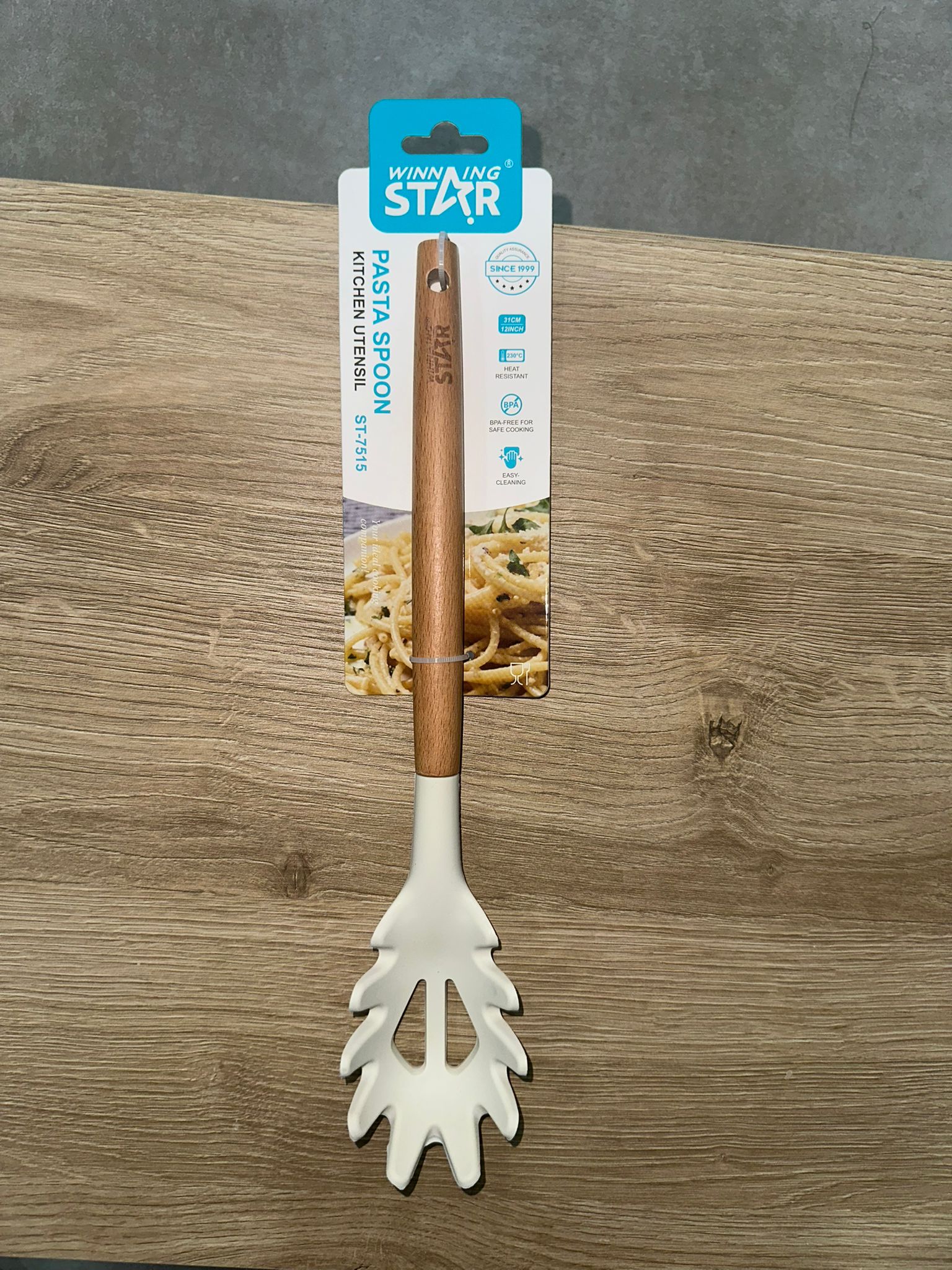 Winning Star St-7515 Makarna Servis Kaşığı Beyaz