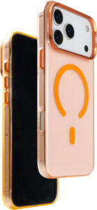 Urr Rainbow Crystal Kılıf İphone 17 Pro Max Turuncu