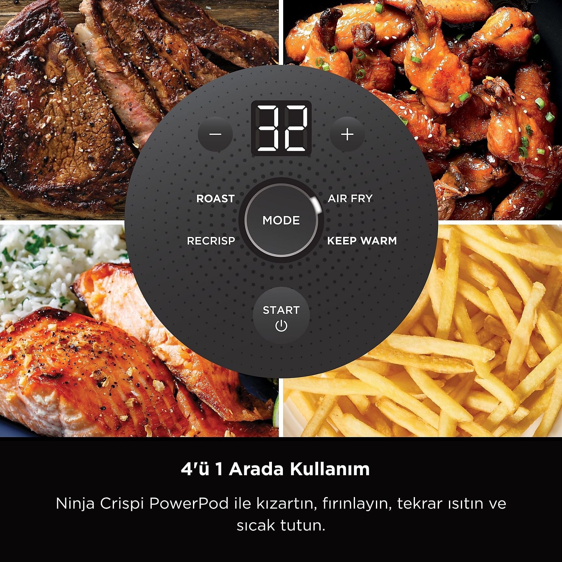 Ninja Crispi 4 İn 1 Air Fryer ( Gri )