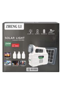 Solar Güç Kaynağı 3 Panelli Zl-2302