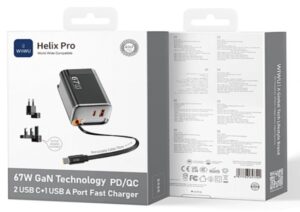 G027 Wiwu Helix Pro 67w Gan Hızlı Şarj Pd/qc 2usb C+1 Usb A