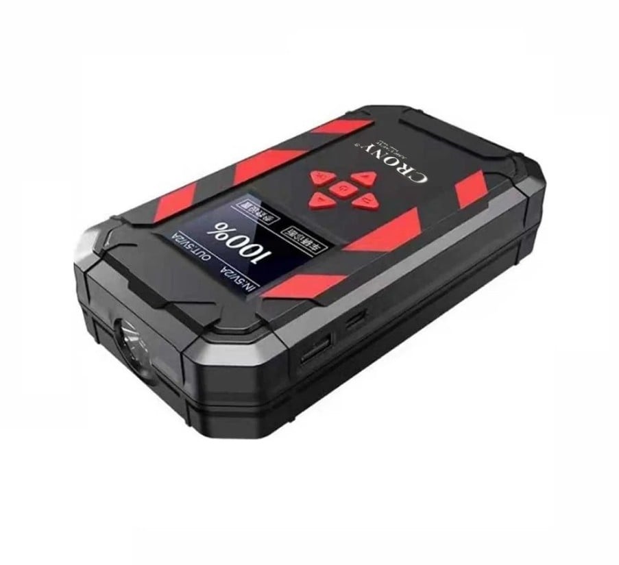 Crony K16 Obd Araç Arıza Tespit Cihazlı Takviye Güç Kaynağı - 4'ü 1 Arada Taşınabilir Jump Starter Ve Power Bank