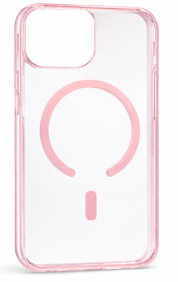Sunix Joy Kapak iPhone 17 Şeffaf Pembe Magsafe Kılf