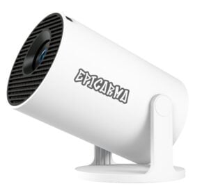 Epıcarma Smart Mını Projector Androıd 14 İşletim Sistemli 4k Destekli 180° Dönebilen Taşınabilir Sinema Projeksiyon Cihazı