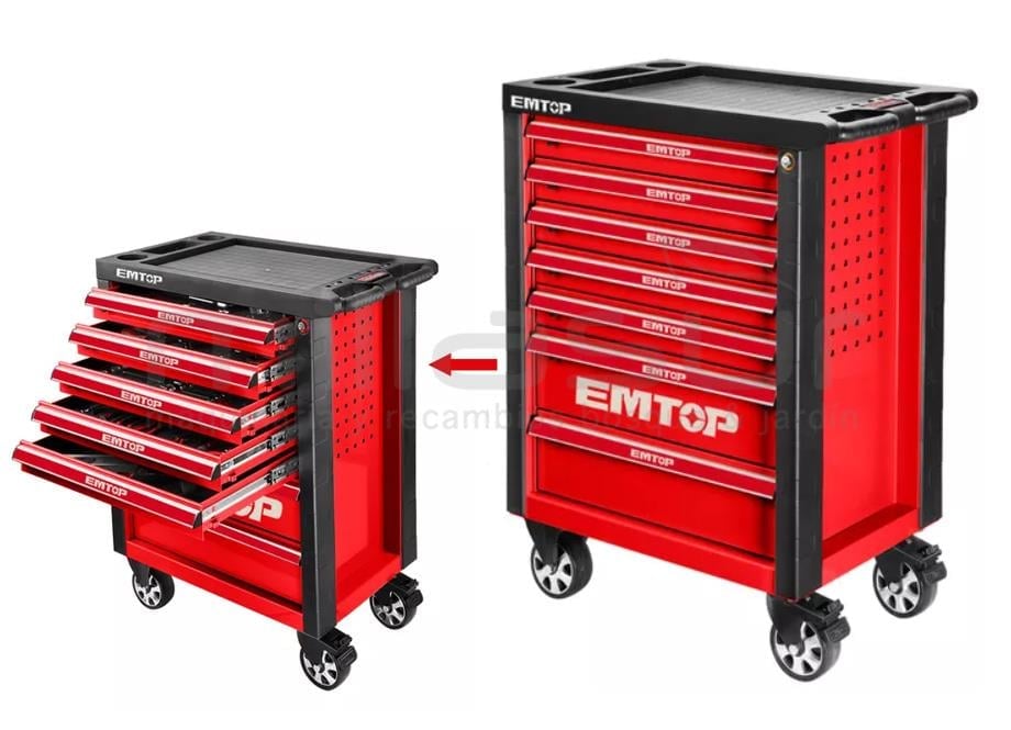 Emtop Takım Dolabı 7 Çekmece Dolu 328 Parça