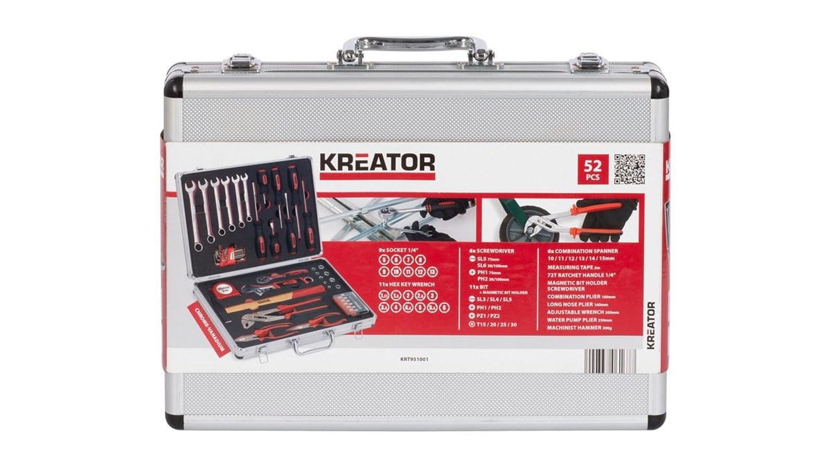 Kreator Takim Seti Aleminyum Çantalı 52 Parça