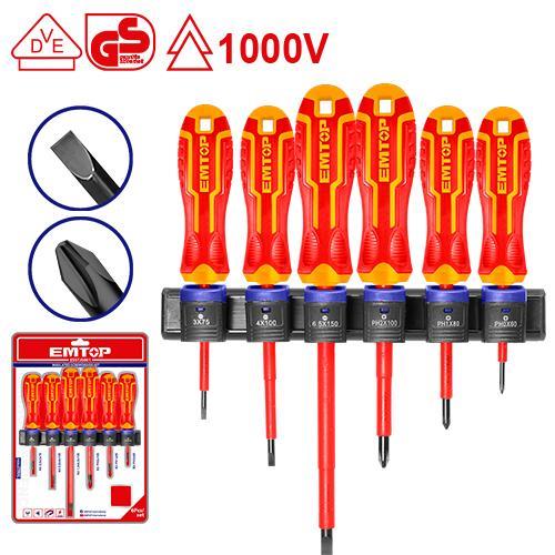 Emtop Tornavida Seti Elektrikci 1000W 6 Parça