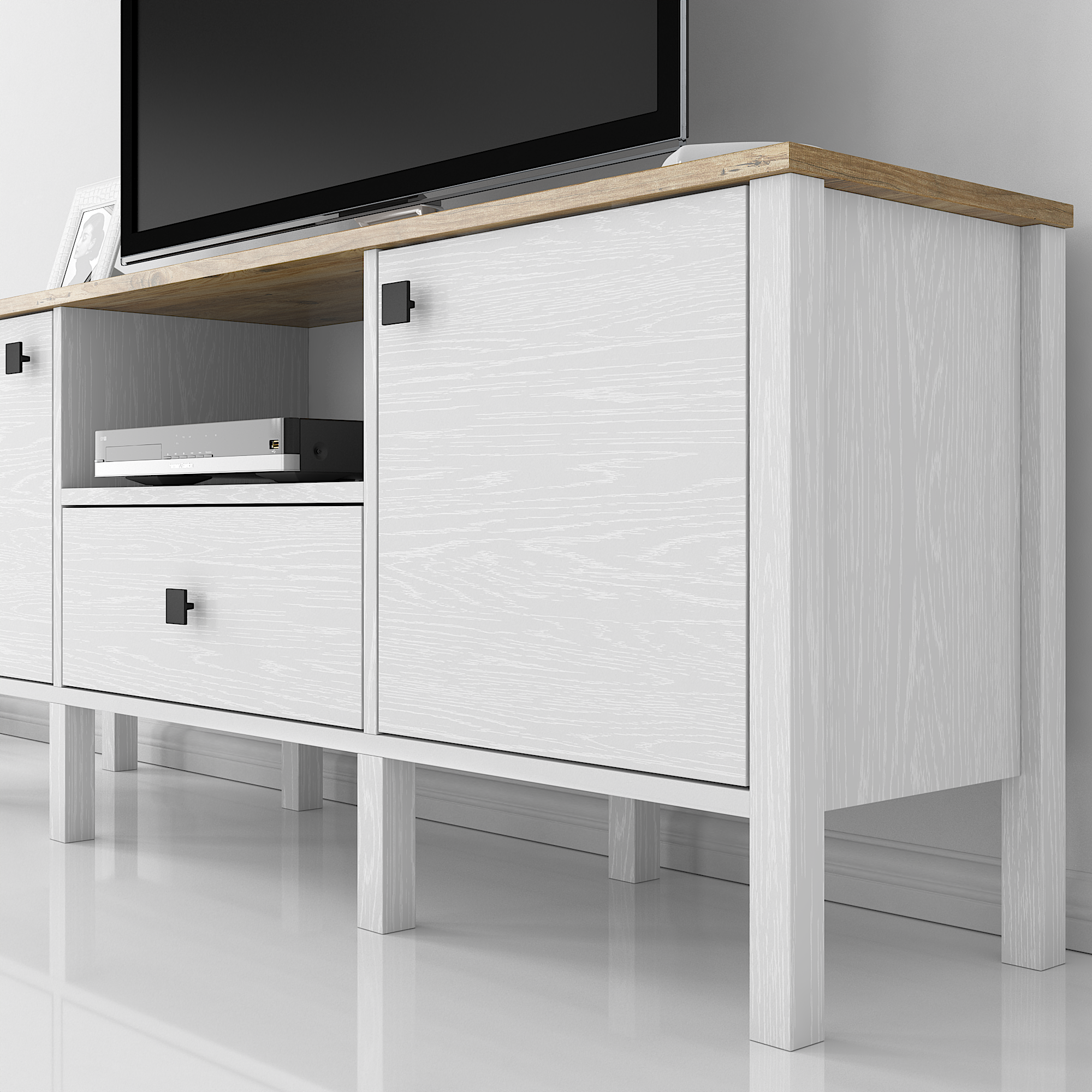 Helen TV Ünitesi Beyaz 150CMx57CMx35CM