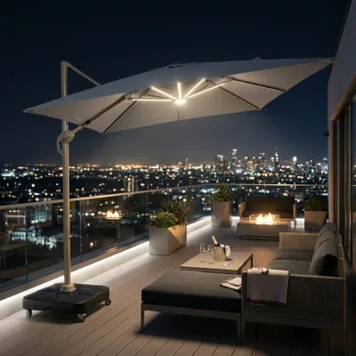 3x3m Luxury Roman Led Şemsiye
