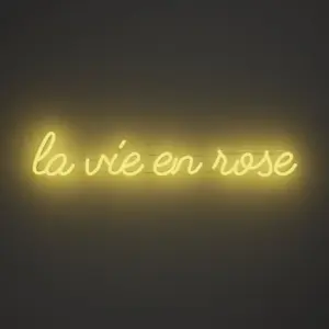 La vie en rose - Neon Tabela
