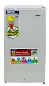 Geepas Grf115speh 110l Gümüş Mini Buzdolabı - Güçlü Kompresör, Emniyet Kilidi, Ayarlanabilir Termostat
