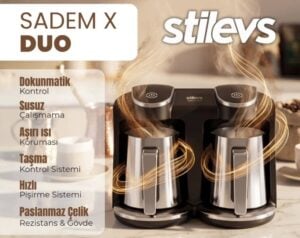 Sadem X Duo Çiftli Türk Kahvesi Makinesi