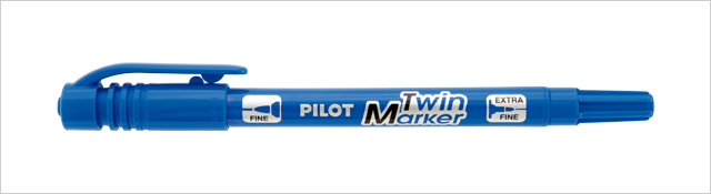 Pilot Twin Market Kalıcı Mavi