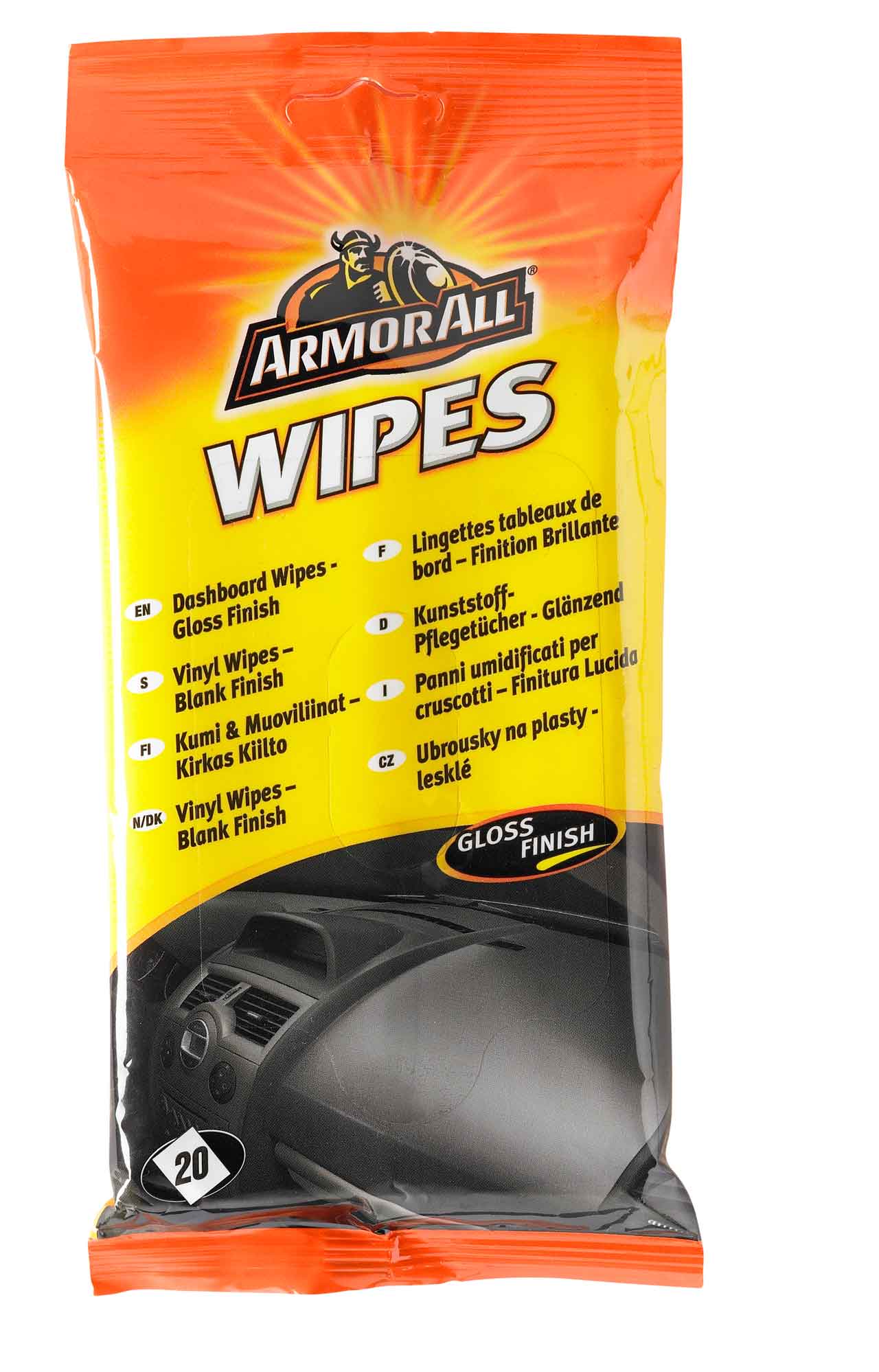 Armor All Wipes Flowpack Gösterge Paneli Parlak