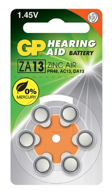 Gp 1,4V İşitme Cihazı Çinko Hava Pili