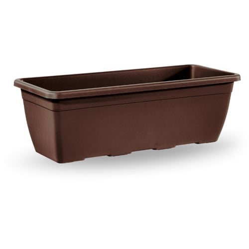 Veca Plastik Dikdörtgen Saksı 40X20X16Cm Bronz