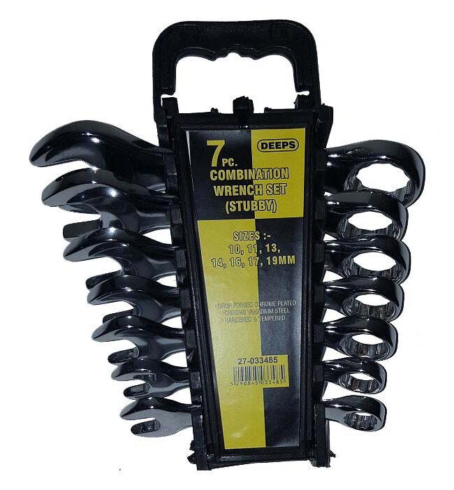 Deep 7'li Set Kombine Kısa Anahtarlar 10-19Mm