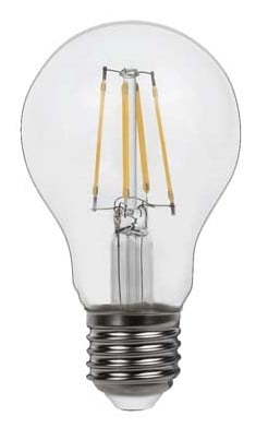 J&C Led 4W Filament Ampul A60 E27 400Lm 3000K Şeffaf