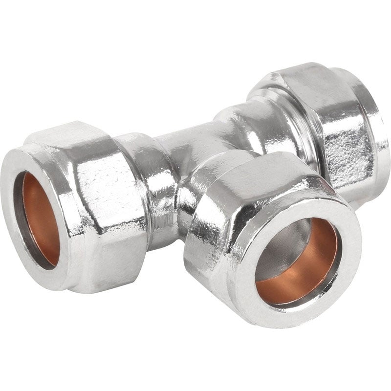 Plumbwater Krom T-Boru Bağlantısı 10Mm