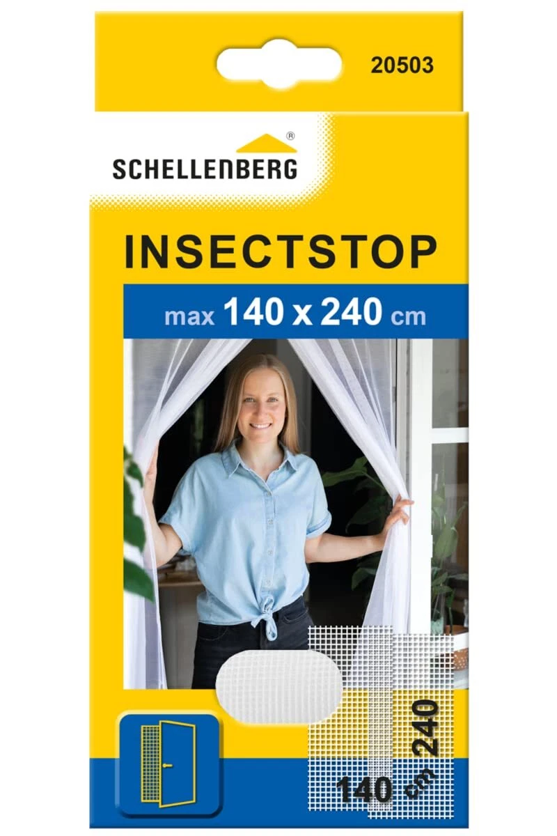 Schellenberg Sineklik Kapı 140X240Cm Beyaz