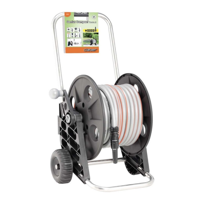 Claber 8858 Genius Compact 25M/Silver Elegant Hortum