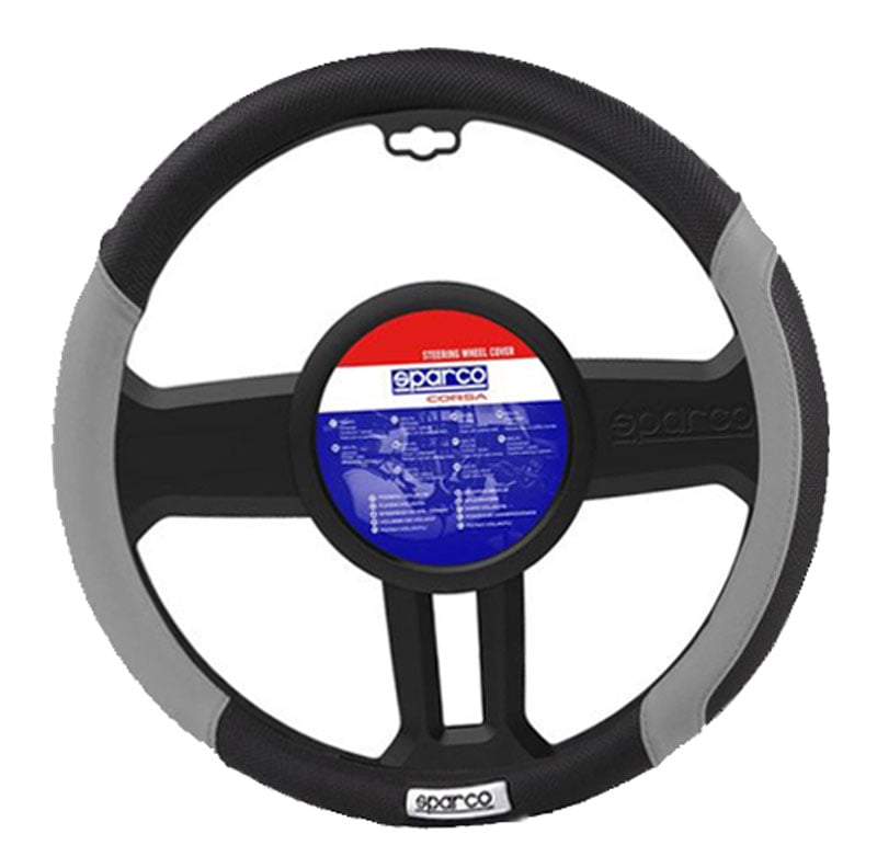 Sparco Direksiyon Kılıfı Pu Siyah/Gri Spc1113Gr