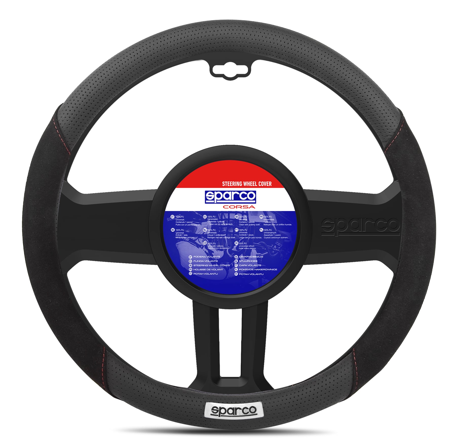 Sparco Direksiyon Kılıfı Süet Siyah Spc1112Bk