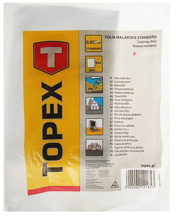 Topex Örtü Brandası Hdpe 4Mx5M