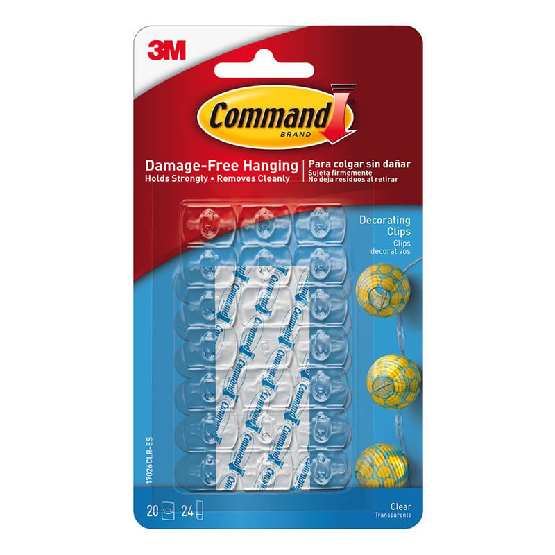 3M Command Kablo Klipsleri Şeffaf