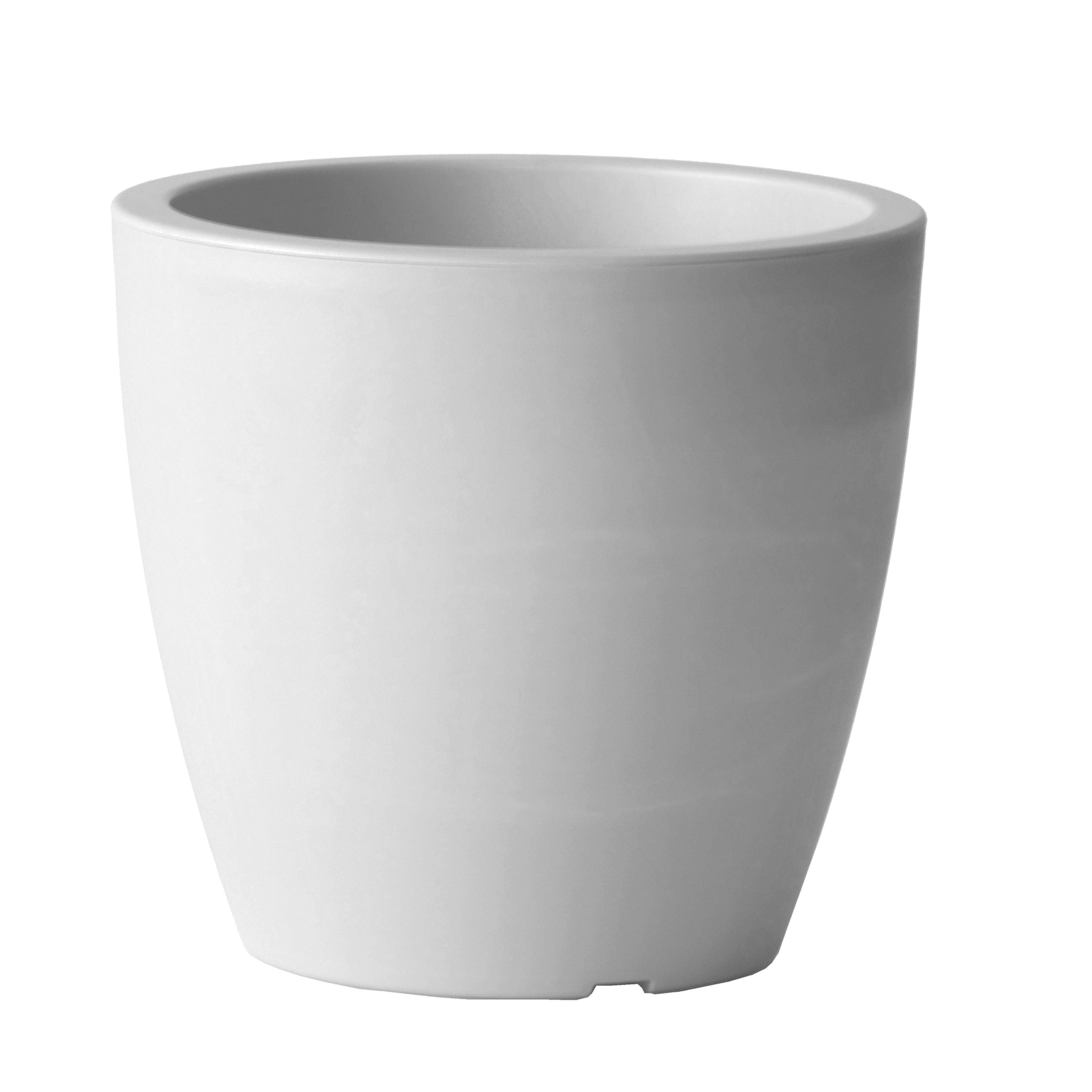 Viomes Linea Saksı 30X25Cm Beyaz