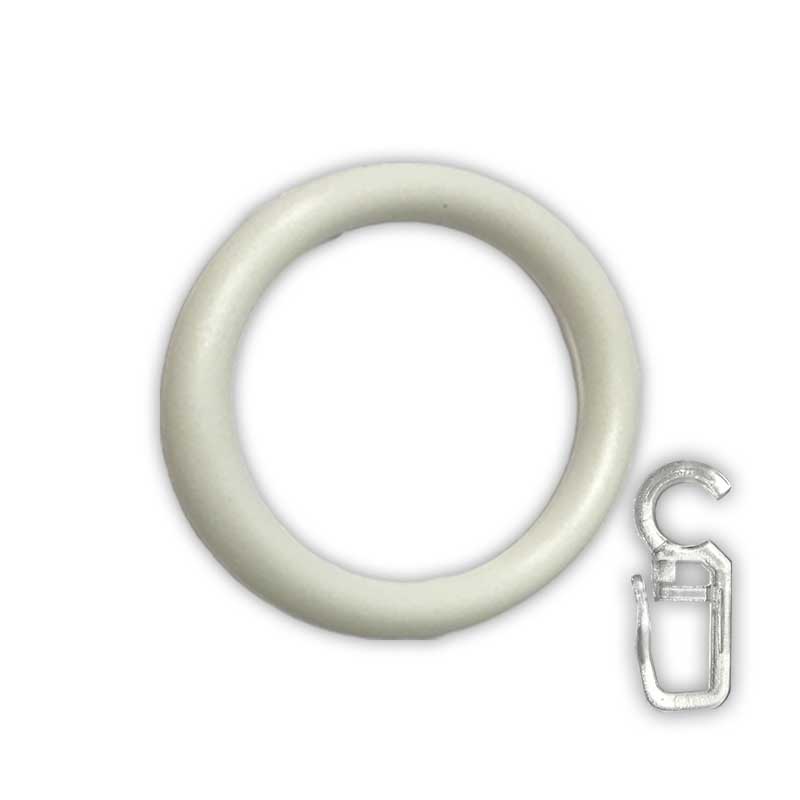 Kancalı Plastik Halkalar 12Mm Beyaz 20 Adet