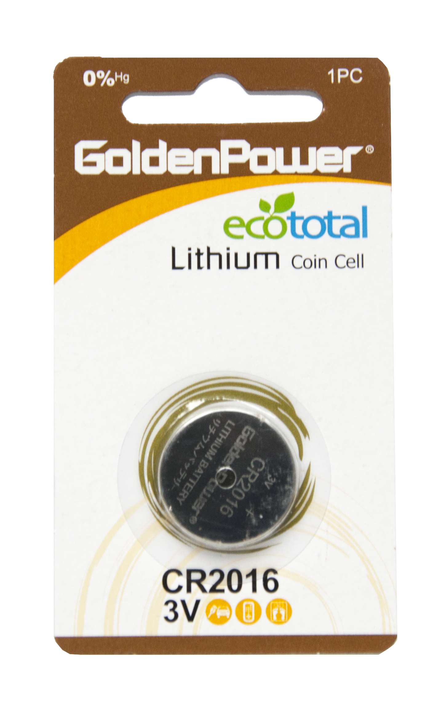 Golden Power 3V Lityum Düğme Pil Cr2016