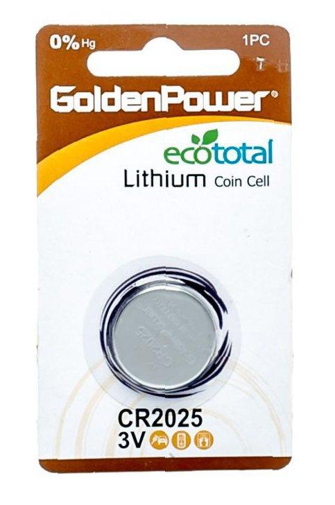 Golden Power 3V Lityum Düğme Pil Cr2025