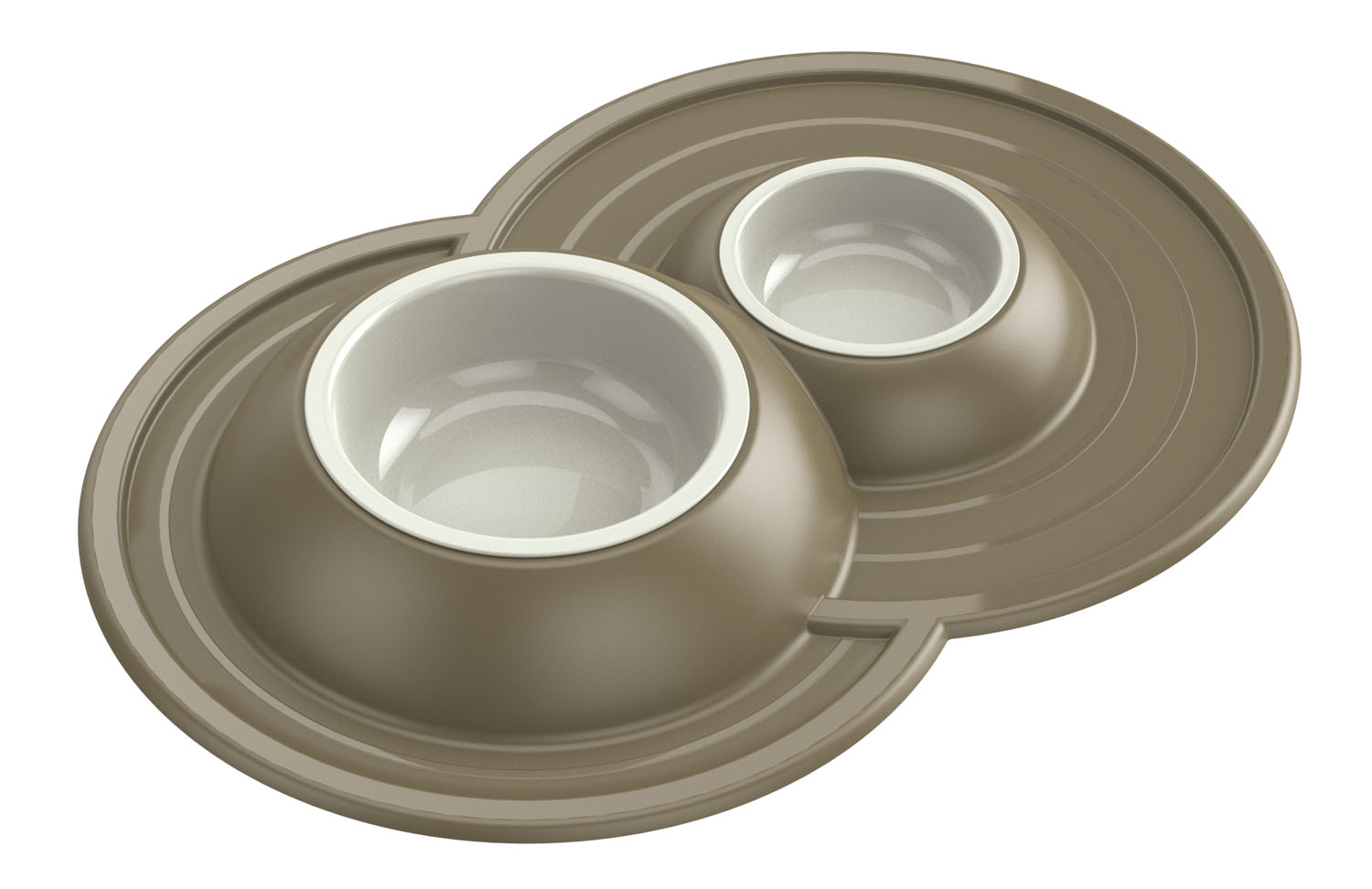 Georplast Anti-Dirt Yumuşak Tutuculu 2 Kâseli Mama Kabı