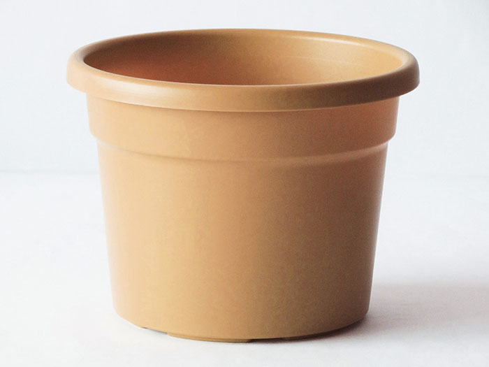 Viomes Cylindro Saksı 25X19Cm 5.5Lt Kum Bej