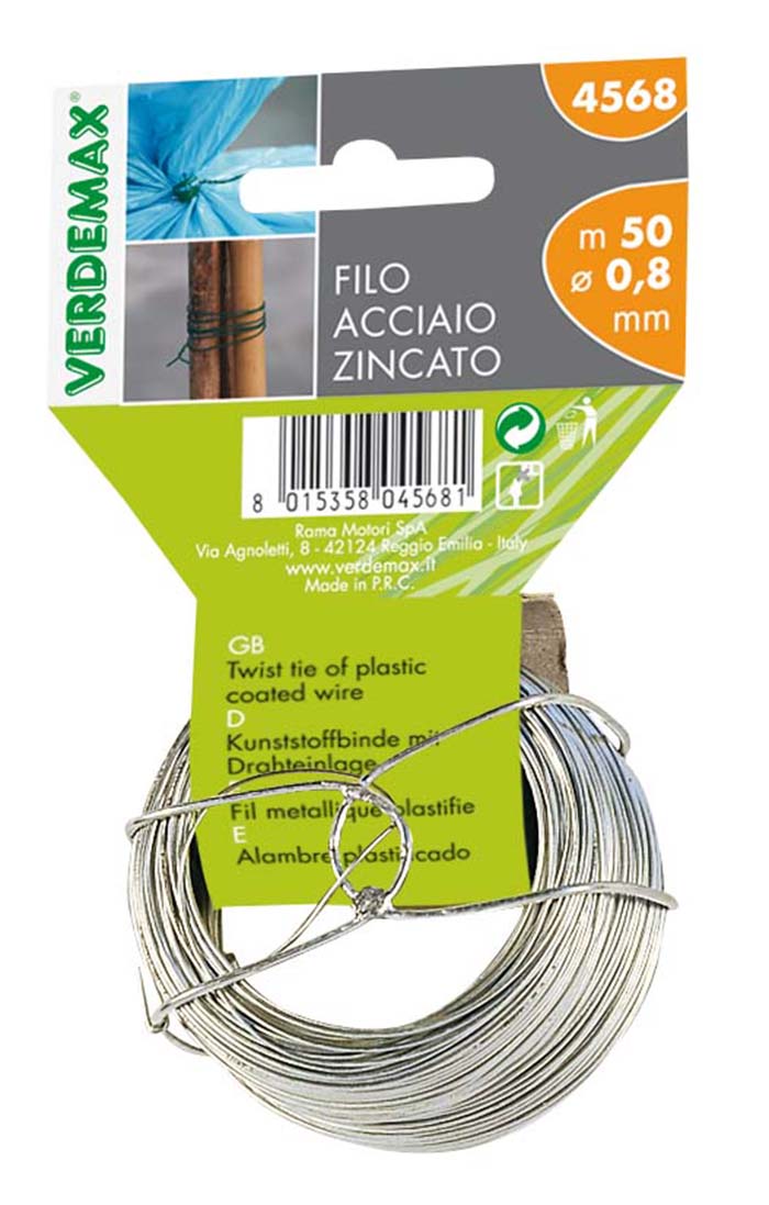 Verdemax Yuvarlak Çelik Tel 0.8Mm Şeffaf