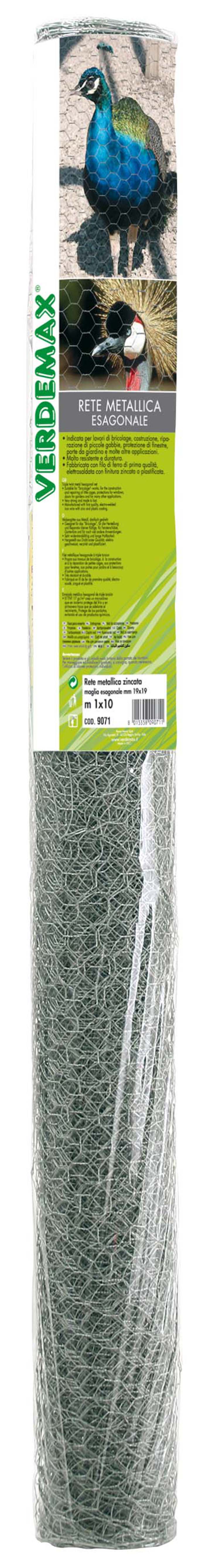 Verdemax Metal Altıgen Ağ 1X10M Bg