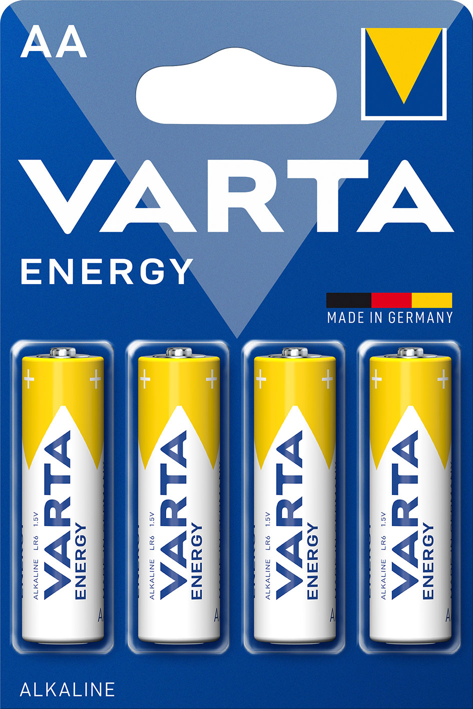 Varta Energy Alkaline Piller AA, Mignon, LR6, 1,5V, 4'lü Paket
