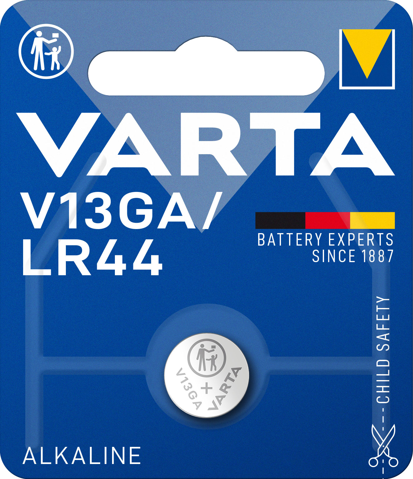 Varta Alkaline V13Ga, Lr44 (Özel Pil, 1,5V) 1'li Paket