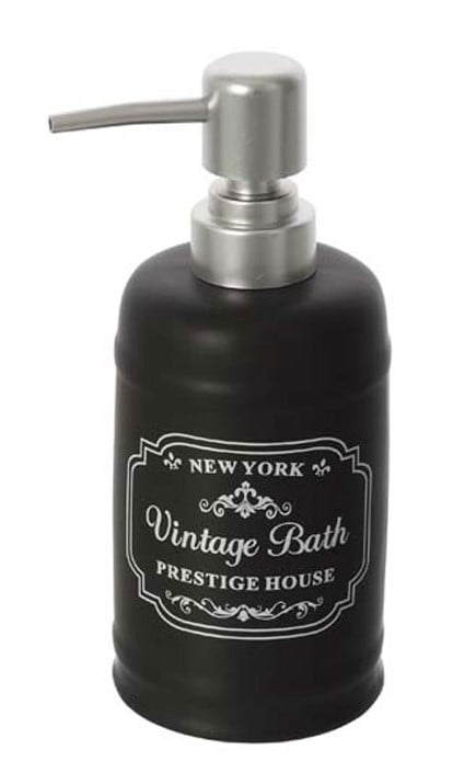 Feridras Seramik Sabunluk Vintage Siyah