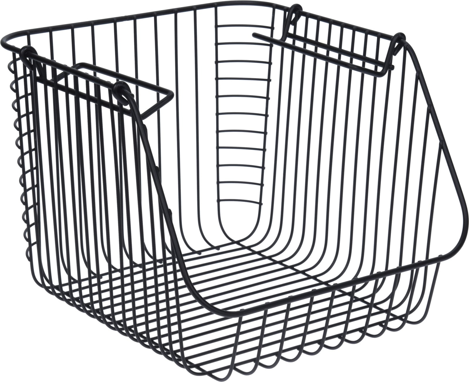 Basket Metal Siyah 29X27X21Cm