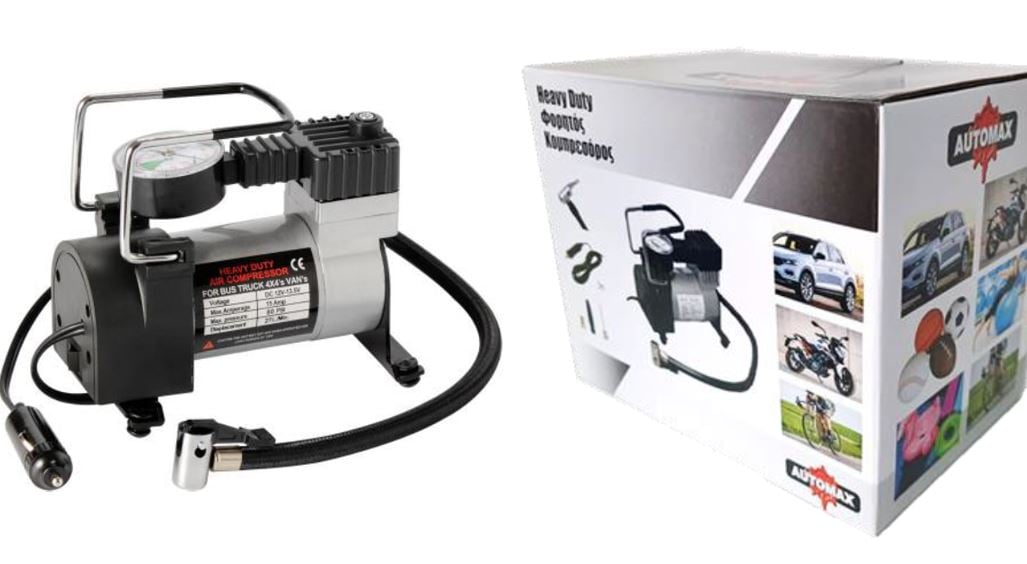 Automax Ağır Hizmet Tipi Taşınabilir Kompresör 12V
