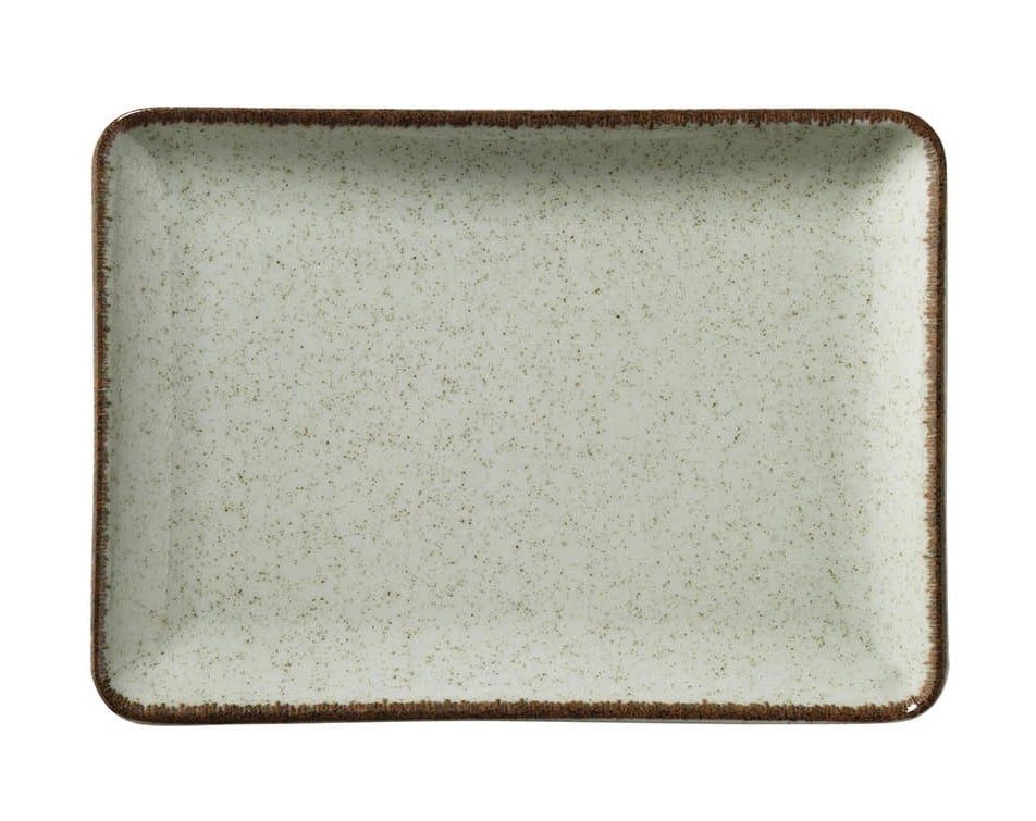Mood Dörtgen Servis Tabağı 23X17Cm Yeşil