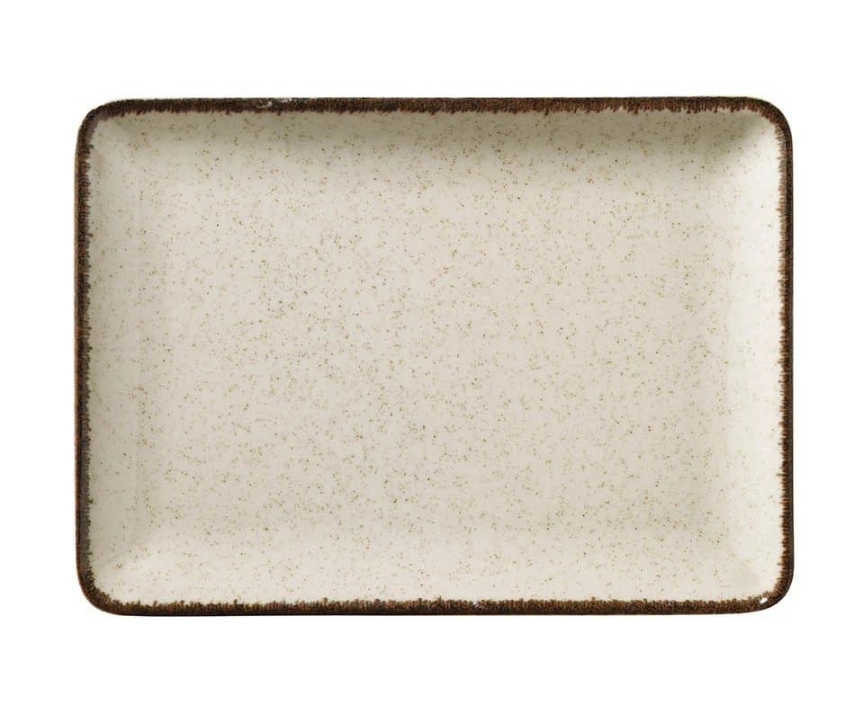 Mood Dikdörtgen Servis Tabağı 23X17Cm Tarçın
