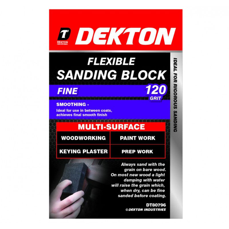 Dekton Dt80796 Esnek Zımpara Bloğu 120 Kum