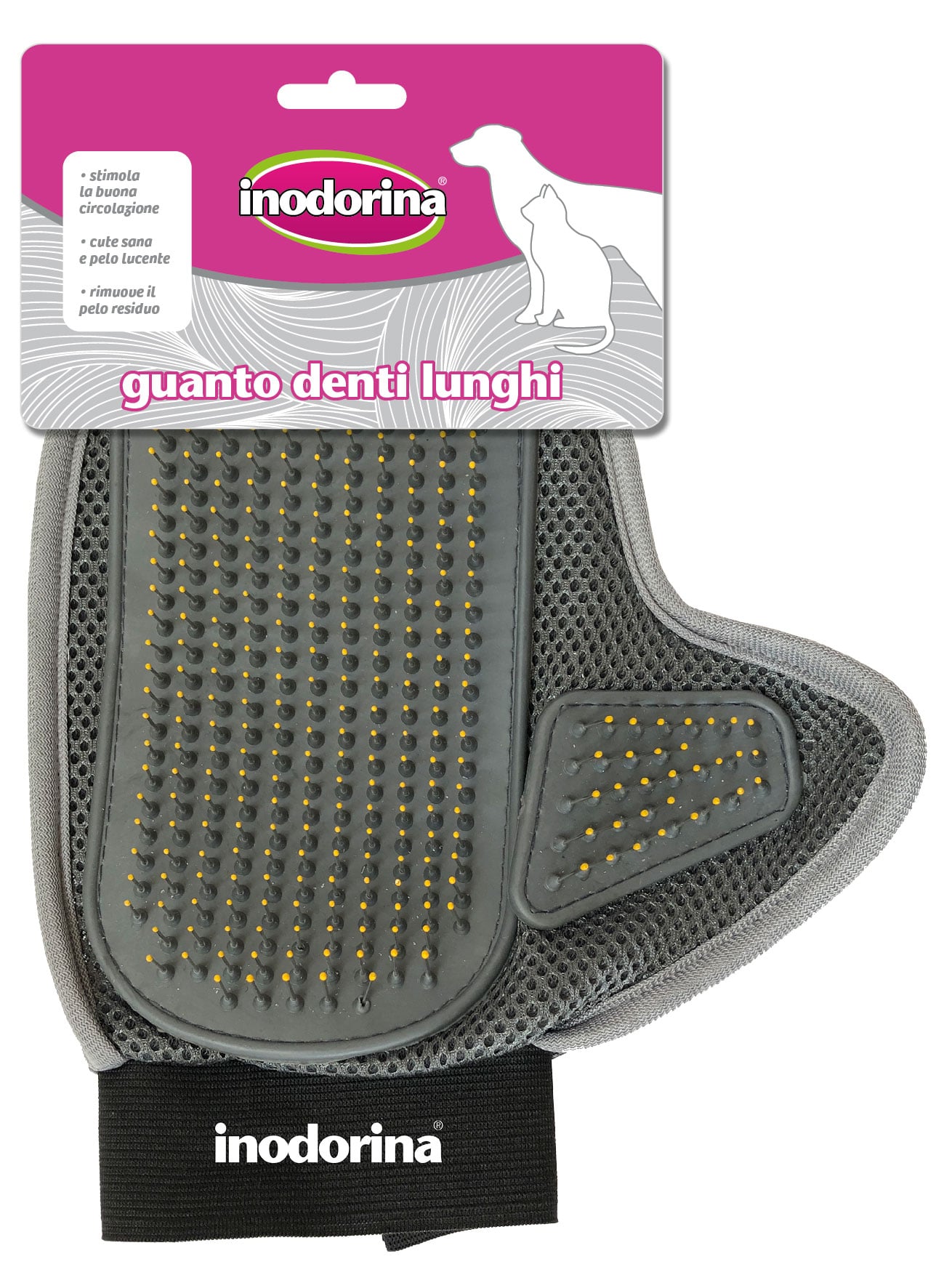 Inodorina Grooming Glove Long Teeth
