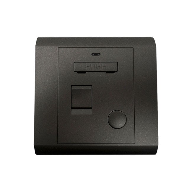 Powerlink Accessories 13A Neon + Sigortalı Anahtar Siyah Mat