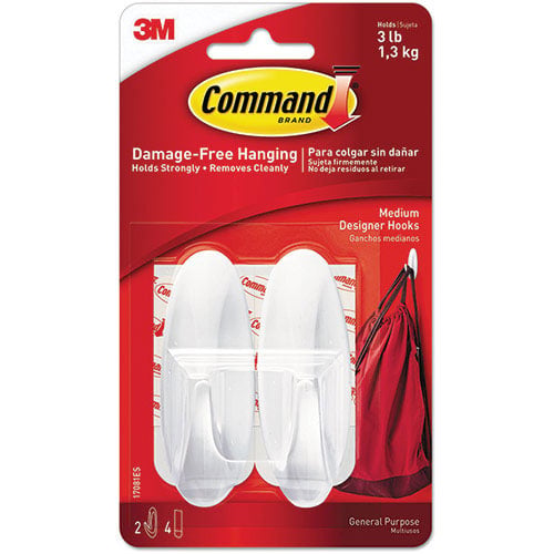 3M Command™ Kancalar 1.3Kg 2'li Paket Beyaz