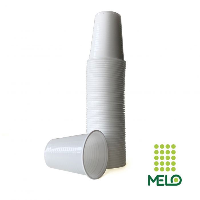 Plastik Bardak 200Ml Beyaz 100Adet