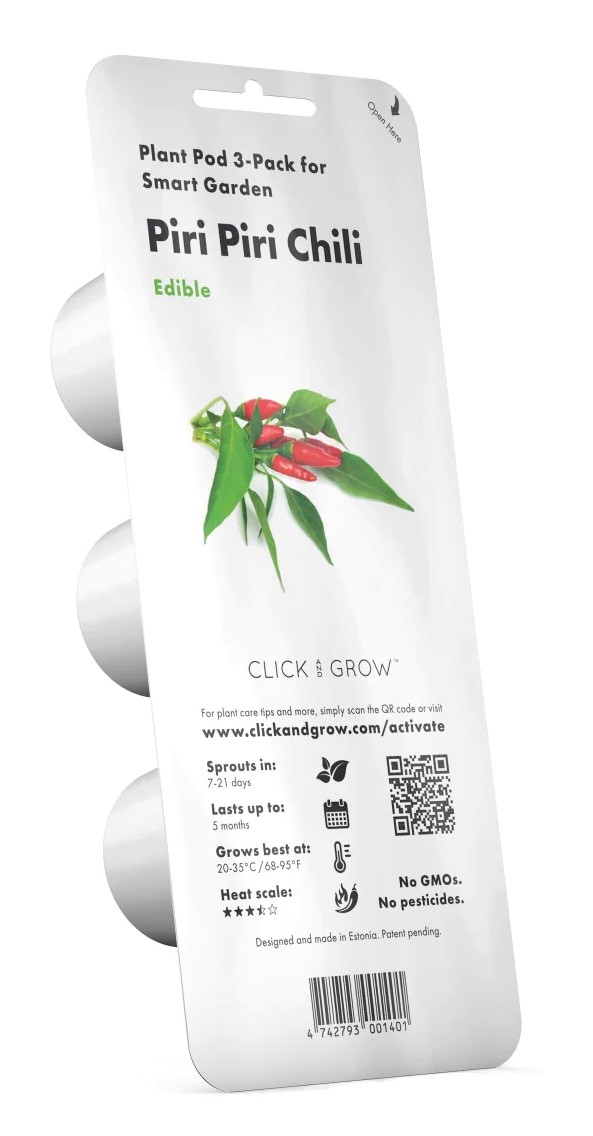 Click & Grow Sgr67X3 Piri Piri Chili Biber Bitki Kapsülleri 3'lü Paket
